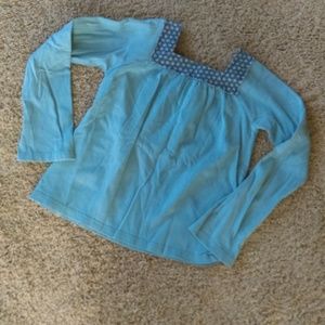 * Mini-Boden square neck girls shirt